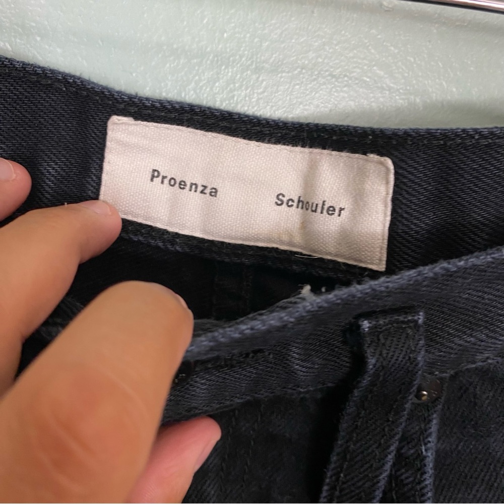 Proenza Schouler Skater Jeans Faded Black Size 28 View 4
